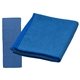 aerial view a blue gridiron 12 x 32 waffle microfiber sports towel, image 1 of 2