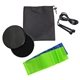 aerial view a black sport + fitness gift set kit, image 1 of 2