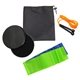 aerial view a orange sport + fitness gift set kit, image 1 of 2