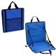 aerial view a blue fold n go adjustable seat cushion, image 1 of 5
