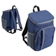 aerial view a blue woodland polycanvas cooler backpack, image 1 of 2
