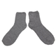 aerial view a gray bewell(tm) ultra - soft fleece cozy comfort socks set, image 1 of 4