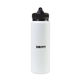 aerial view a white jett aluminum straw lid hydration bottle - 32 oz, image 1 of 4