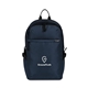 aerial view a navy renew rpet laptop backpack, image 1 of 5