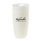 aerial view a cream wp insulated ceramic tumbler -20 oz, image 1 of 4