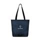 aerial view a navy renew recycled rpet packable shopper - aware(tm), image 1 of 3