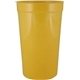 a athletic yellow 22 oz custom recyclable smooth wall stadium cup