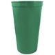 a forest green 22 oz custom recyclable smooth wall stadium cup