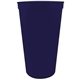 a navy 22 oz custom recyclable smooth wall stadium cup