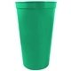 a kelly green 22 oz custom recyclable smooth wall stadium cup