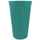 a teal 22 oz custom recyclable smooth wall stadium cup
