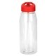 aerial view a red pop up 32 oz bottle, image 1 of 2