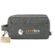 aerial view a graphite vila recycled dopp kit pouch, image 1 of 11