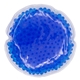 aerial view a blue round gel bead hot / cold pack, image 1 of 2