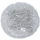 aerial view a clear round gel bead hot / cold pack, image 1 of 2