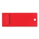 aerial view a red three - tone emergency whistle, image 1 of 2