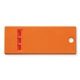 aerial view a orange three - tone emergency whistle, image 1 of 2