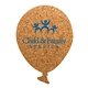 a natural cork coasters balloon shape