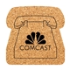 aerial view a natural cork coasters telephone shape, image 1 of 2