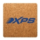 aerial view a natural square cork coasters, image 1 of 2