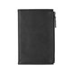 aerial view a black mason executive notebook with zipper pocket, image 1 of 10