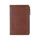 aerial view a brown mason executive notebook with zipper pocket, image 1 of 9