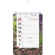 aerial view a gardening full - color weekly memo calendar, image 1 of 2