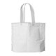 aerial view a white large capacity gusset tote bag, image 1 of 2
