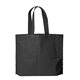 aerial view a black large capacity gusset tote bag, image 1 of 2
