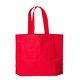 aerial view a red large capacity gusset tote bag, image 1 of 2