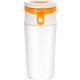 a orange full color infuser bottle