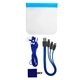 aerial view a blue storage wall charging groove kit, image 1 of 2