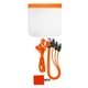 aerial view a orange storage wall charging groove kit, image 1 of 2