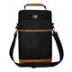 aerial view a black paso robles wine bottle cooler bag, image 1 of 3