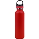 a red embark water bottle twist off cap with handle 20 oz