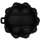 aerial view a black push pop stress ball - popper stress reliever, image 1 of 2