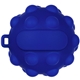 aerial view a blue push pop stress ball - popper stress reliever, image 1 of 2
