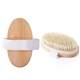aerial view a natural cherry wood seascape shower brush, image 1 of 2