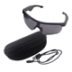 aerial view a black sound + shades wireless audio sunglasses, image 1 of 12
