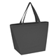 aerial view a gray reusable grocery tote bags, image 1 of 3