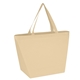 aerial view a natural reusable grocery tote bags, image 1 of 3