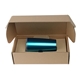 aerial view a matte metallic teal 20 oz everest stainless steel tumbler with gift box, image 1 of 4