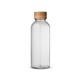 aerial view a clear econscious 22 oz hydration bottle with bamboo lid, image 1 of 4