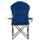 aerial view a marine blue hampton xl folding outdoor camping chair, image 1 of 5