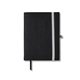aerial view a black felt cover with refillable journal notebook 6.5 x 8.7, image 1 of 6