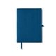 aerial view a blue-navy felt cover with refillable journal notebook 6.5 x 8.7, image 1 of 6