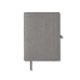 aerial view a gray felt cover with refillable journal notebook 6.5 x 8.7, image 1 of 6