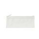 aerial view a frosted clear zippered pencil case, image 1 of 2