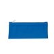aerial view a frosted blue zippered pencil case, image 1 of 2
