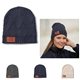 a group of leeman trellis knit beanie